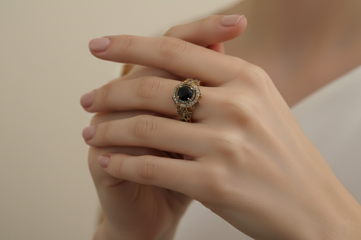Black Oval Ring