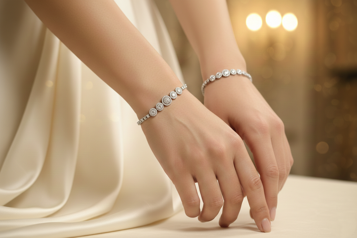 Silver Moon Bracelet