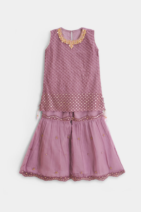 Pink & Gold Gharara