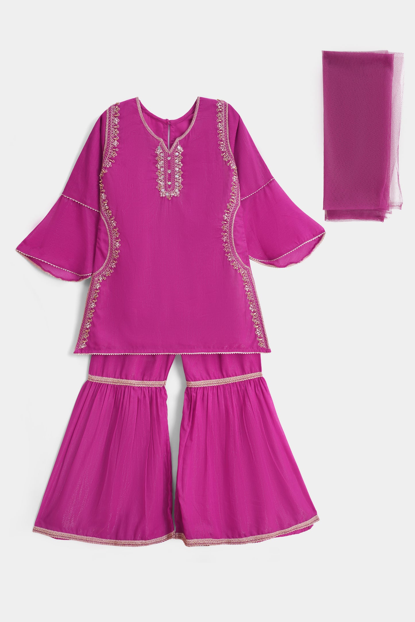 Pink Kurta Gharara