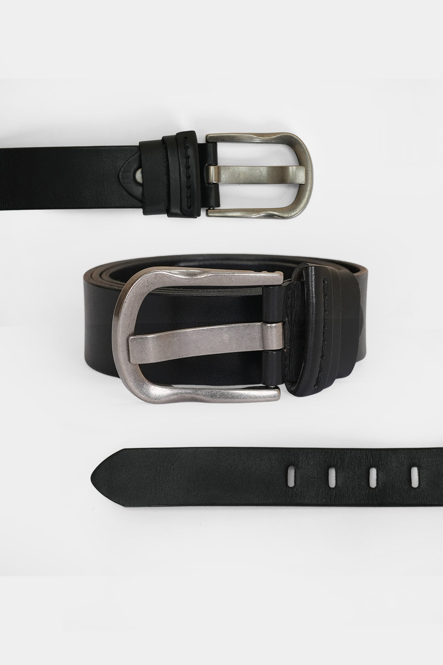 Black Cow Leather Belt