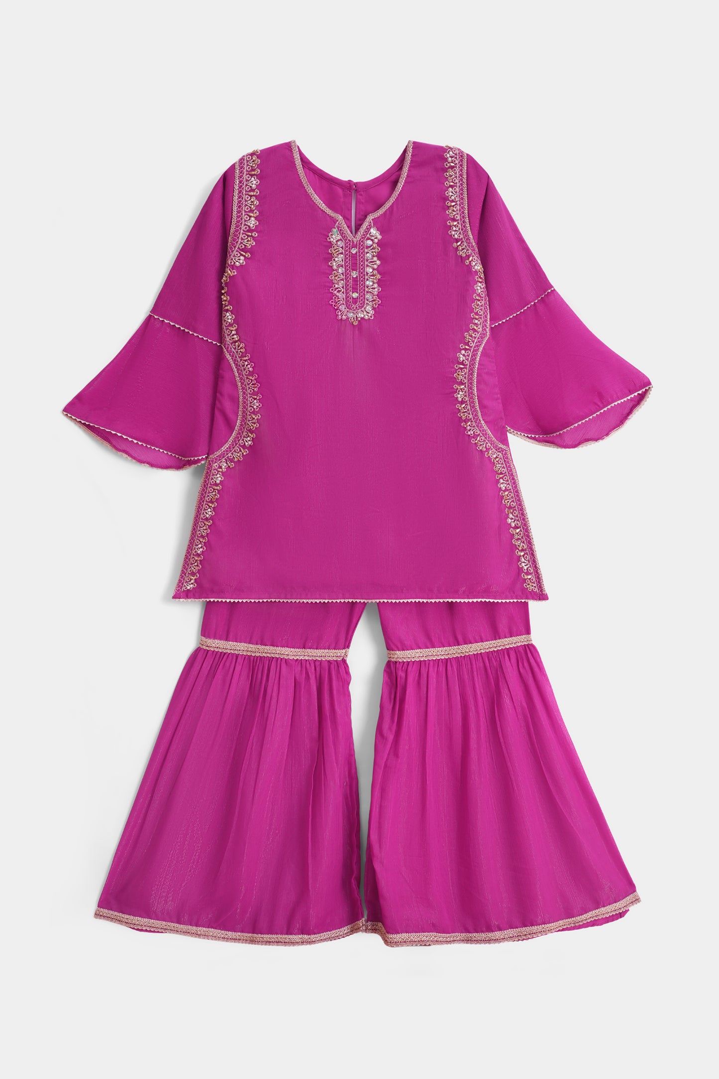 Pink Kurta Gharara