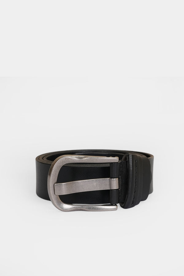 Black Cow Leather Belt