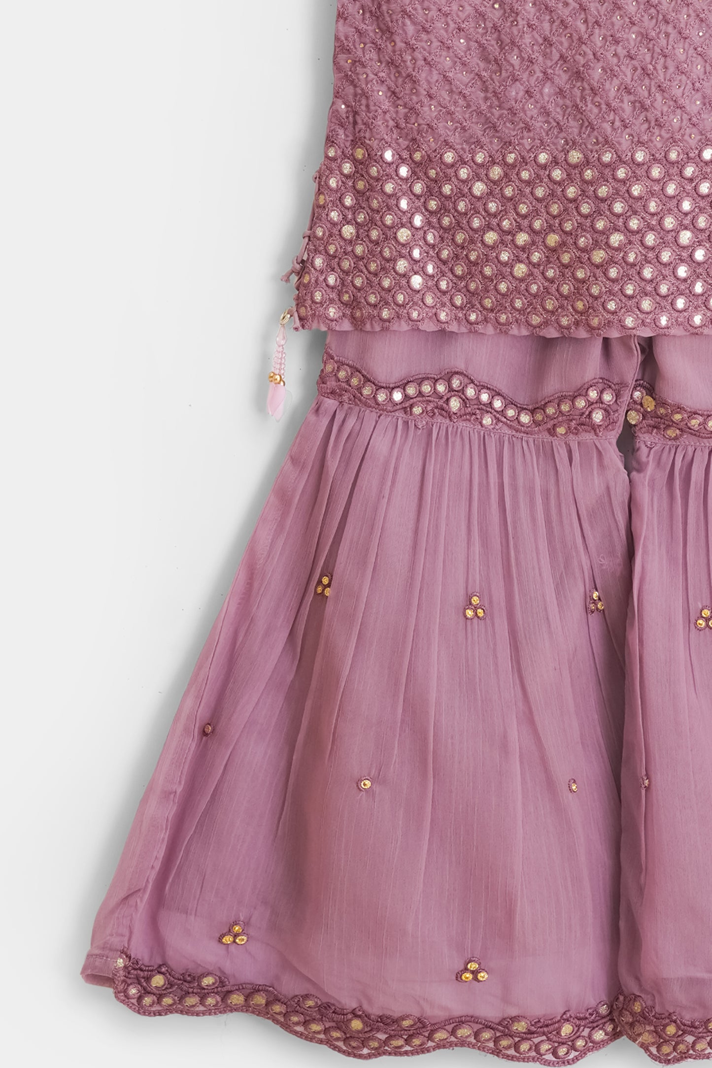Pink & Gold Gharara