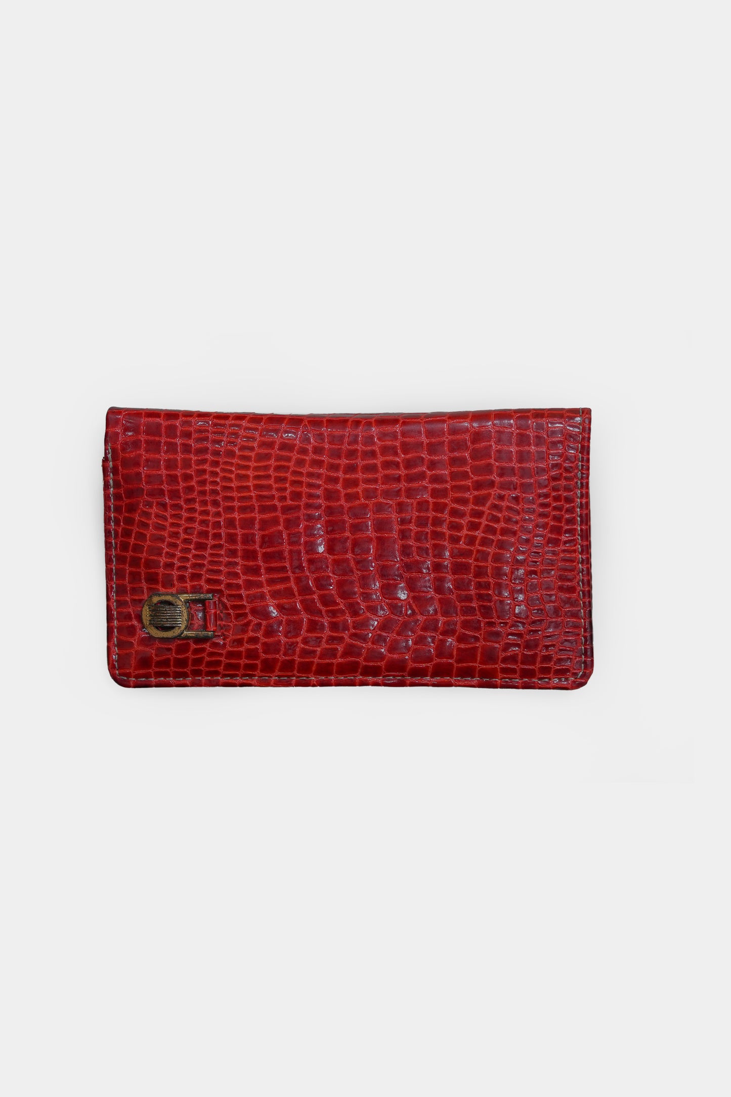 Red Leather Bifold Wallet
