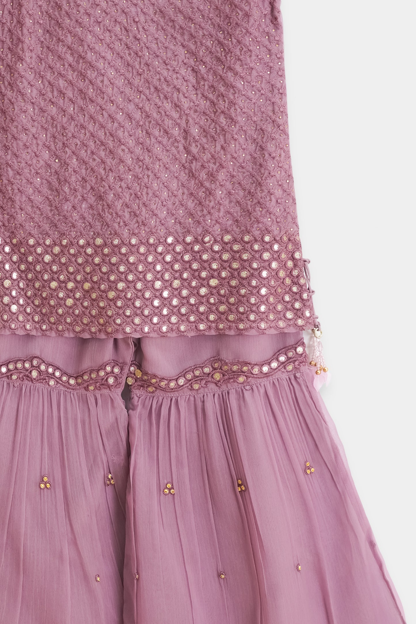 Pink & Gold Gharara