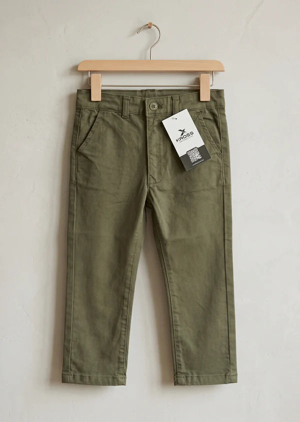 Boy Green Chino Pents