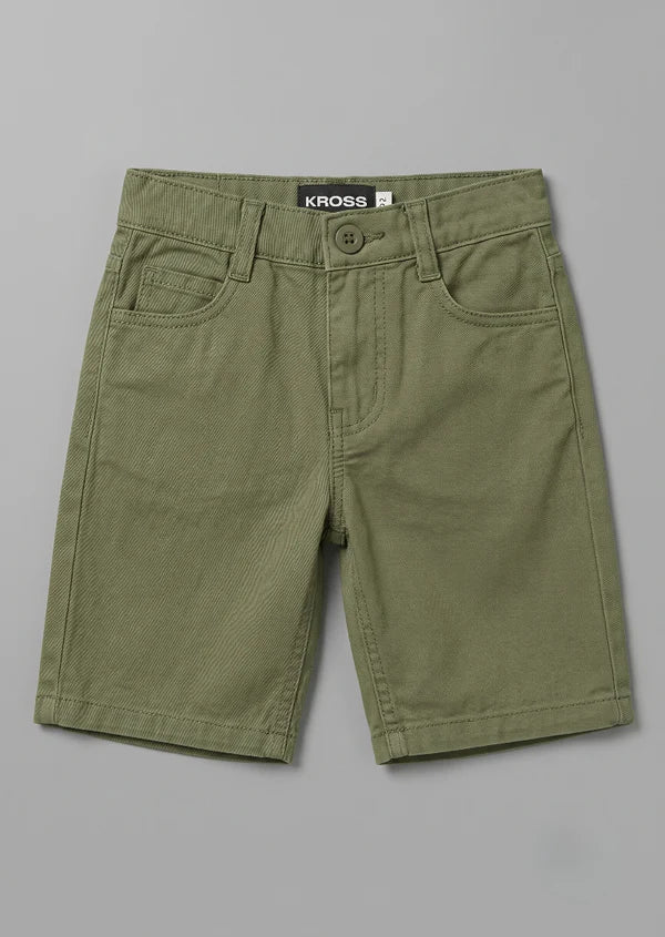 Green kids shorts
