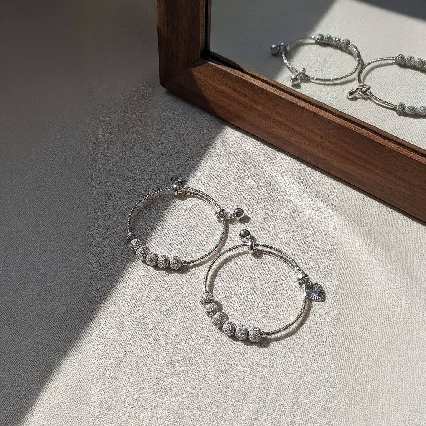 Silver Hoop Bracelet