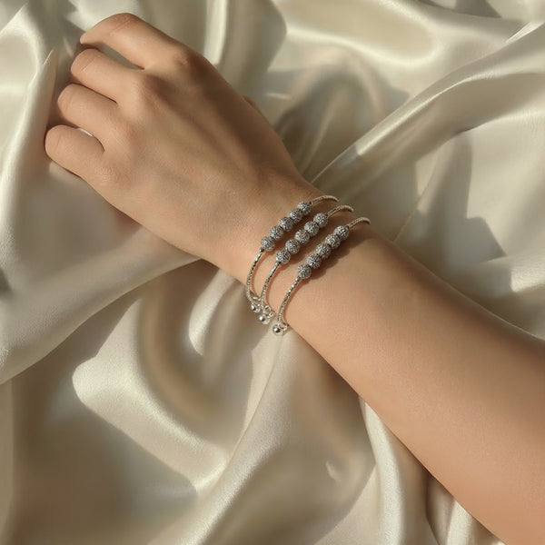 Slim Zircon Paved Bangle