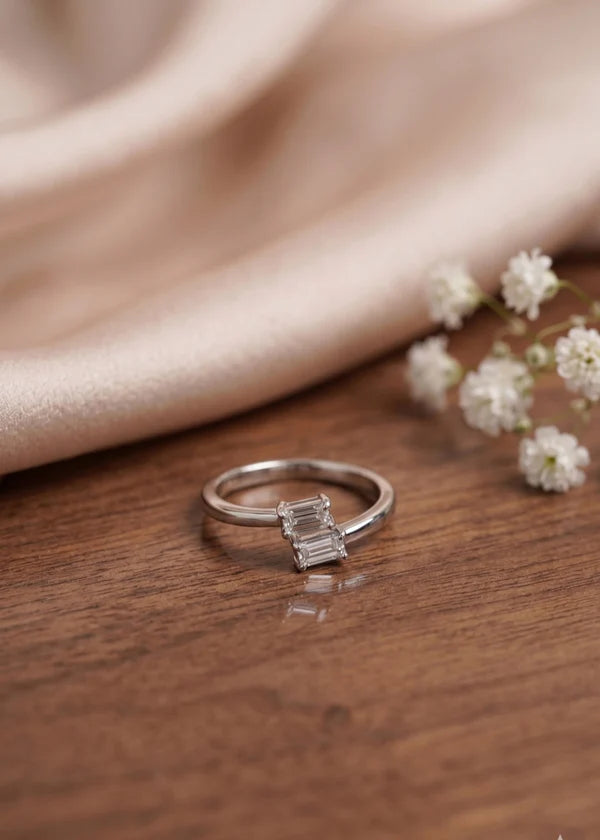 Parallel White Ring