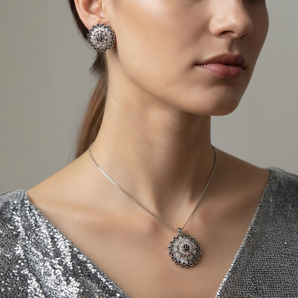Black & Silver Jewelry Set