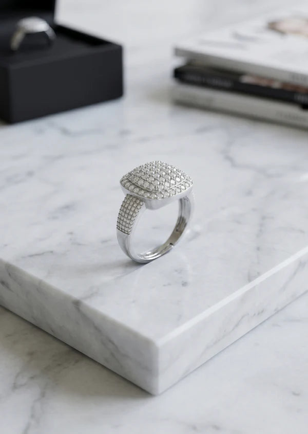 White Stone Ring