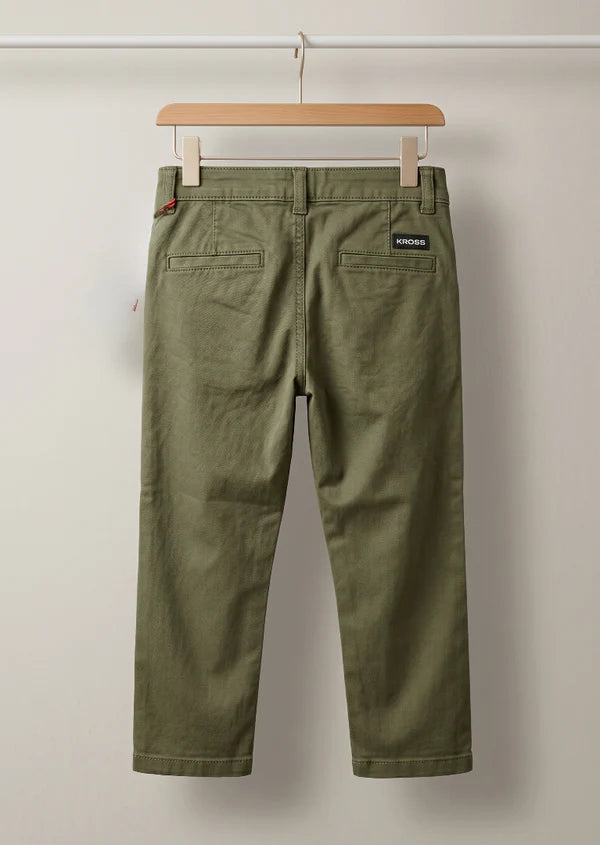 Boy Green Chino Pents