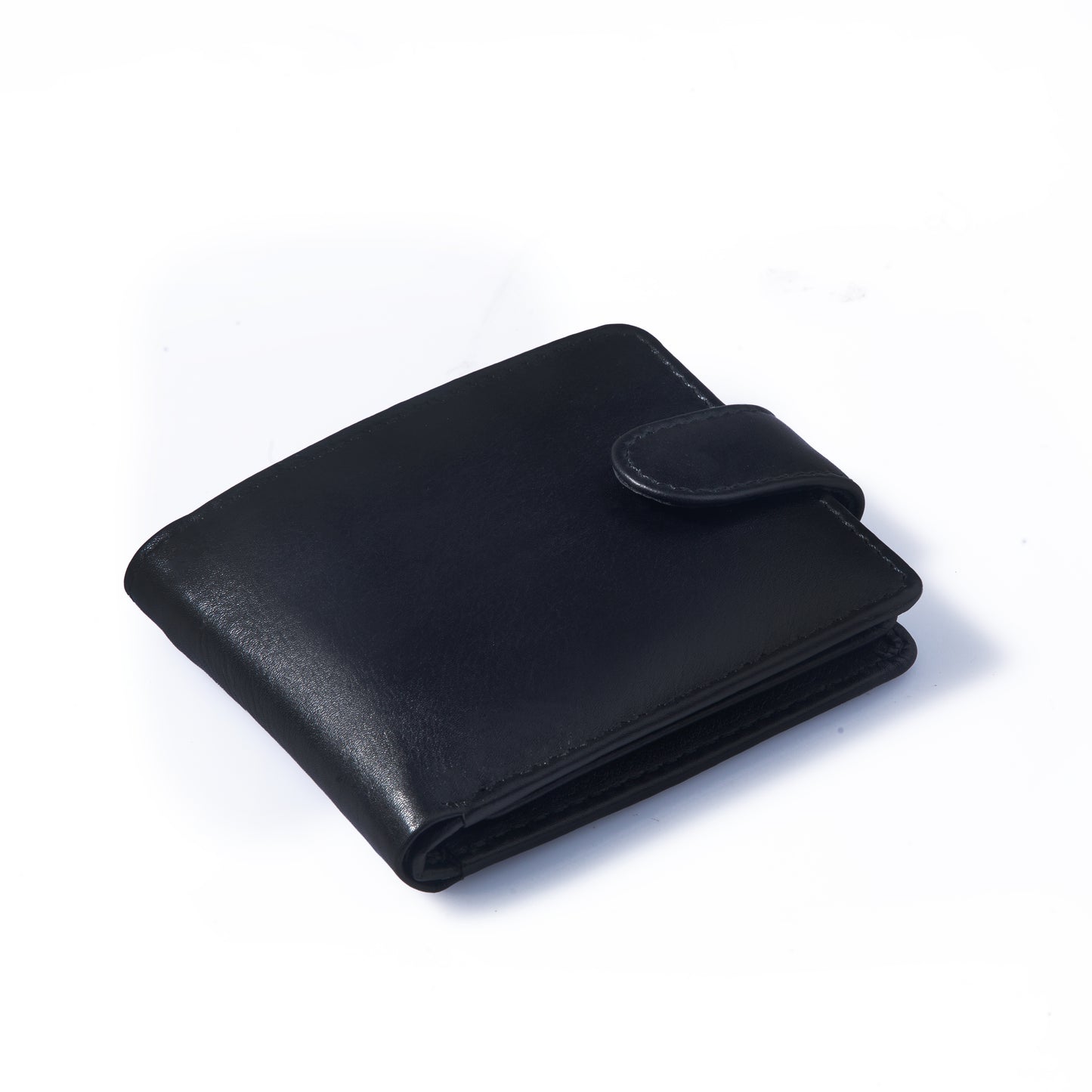 Black Genuine Leather Bifold Wallet
