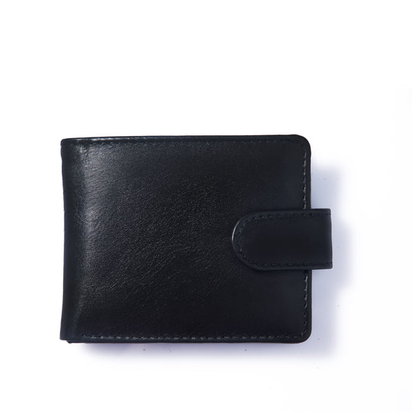 Black Genuine Leather Bifold Wallet