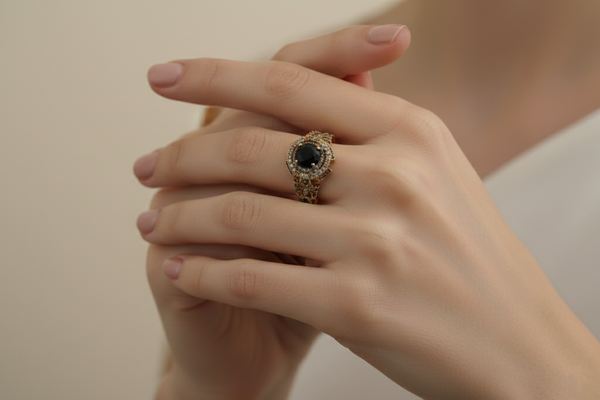 Black Oval Ring