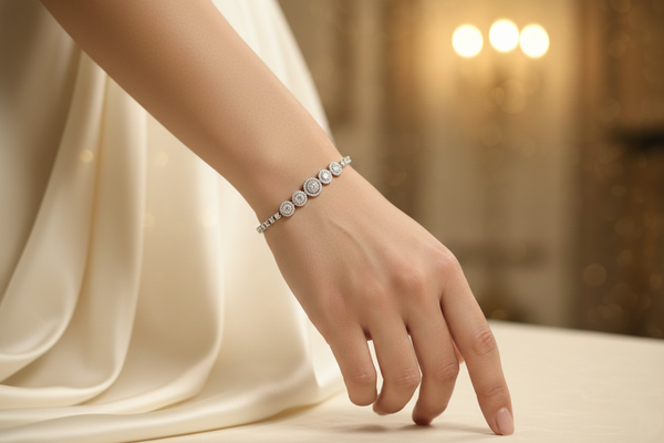 Silver Moon Bracelet