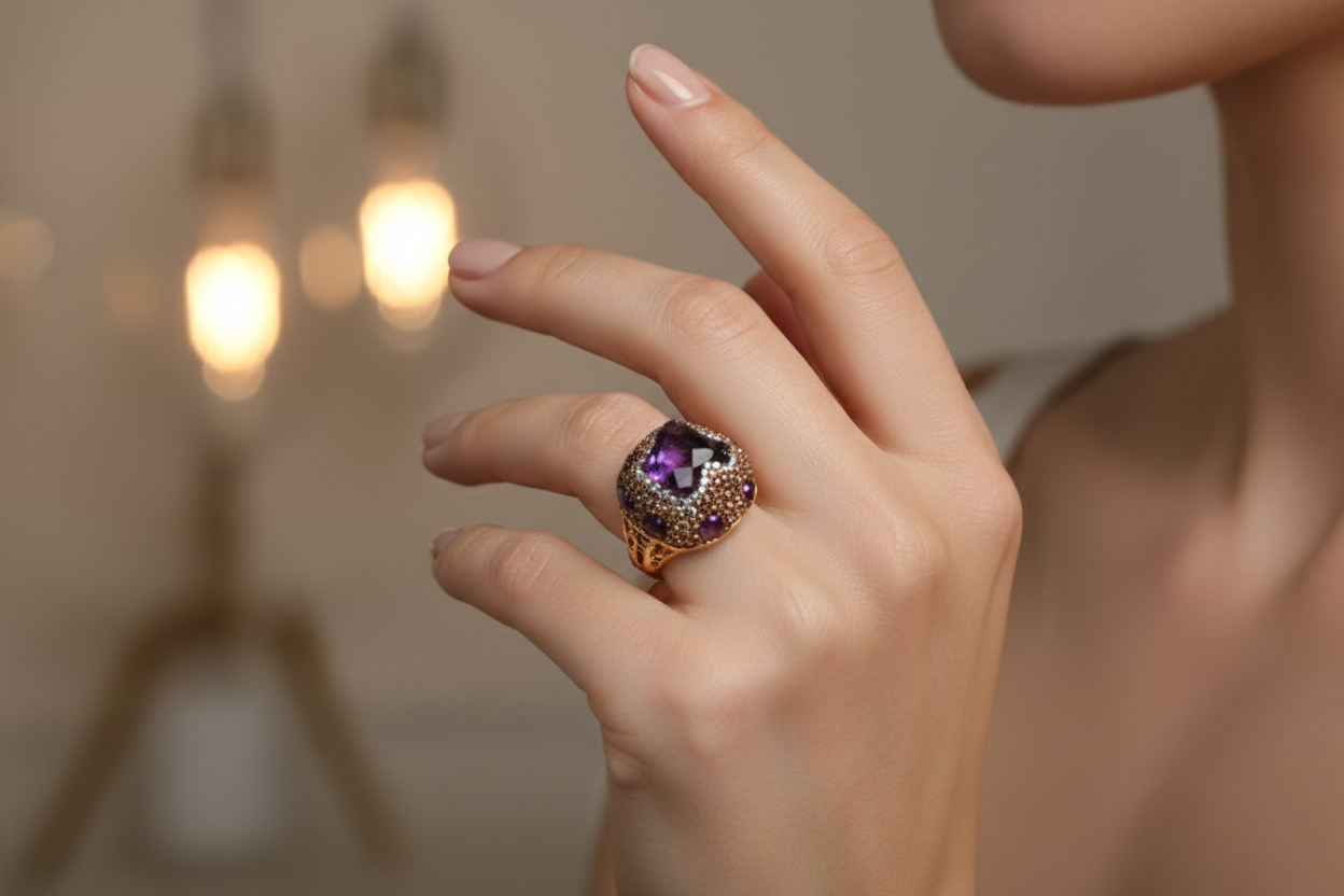 Large Zircon Ring